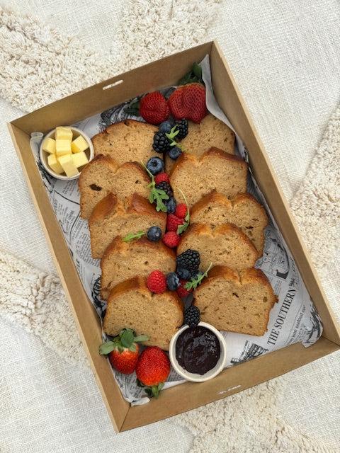 Banana Bread & Berry Platter