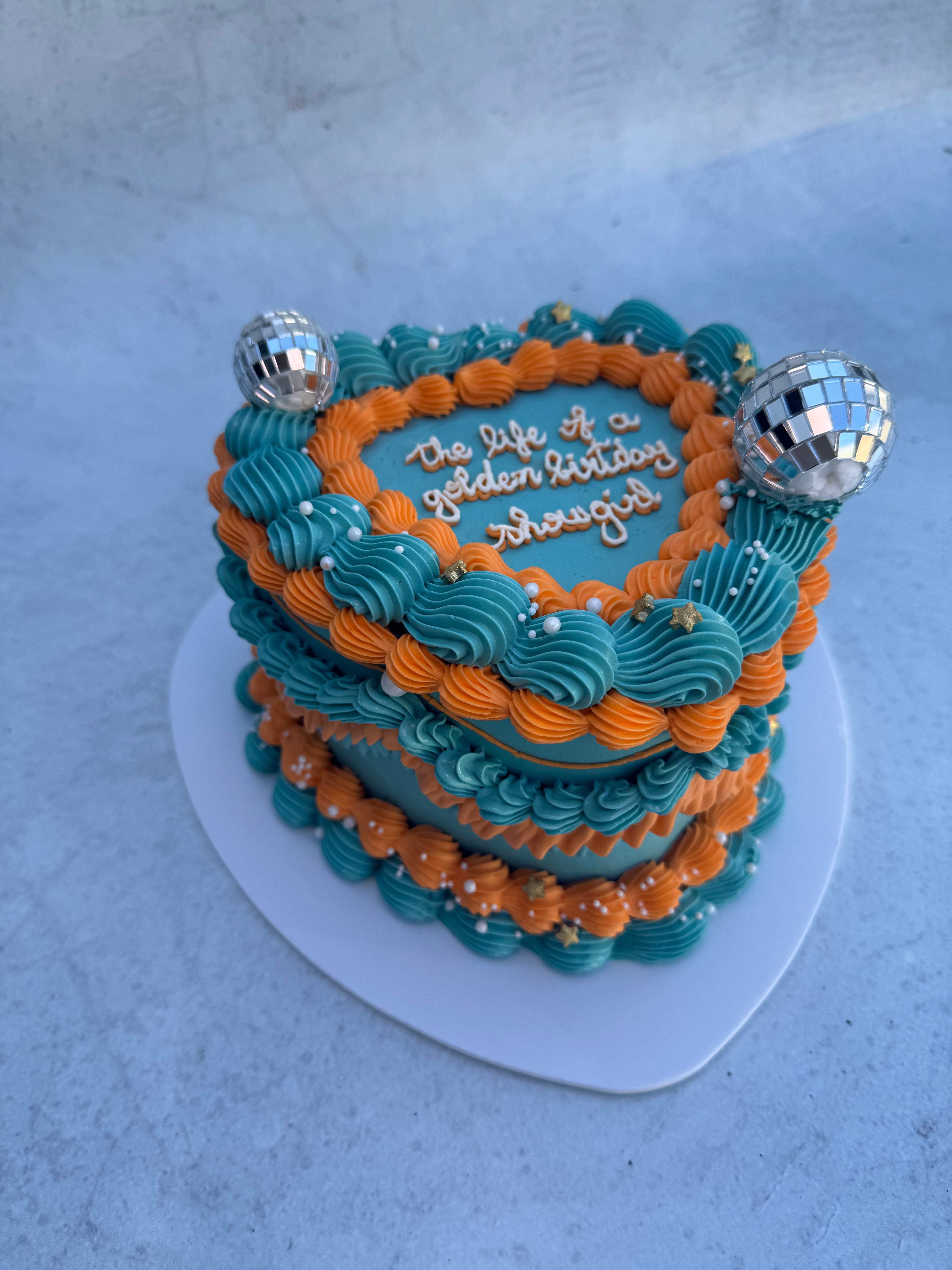 The Showgirl Heart Cake