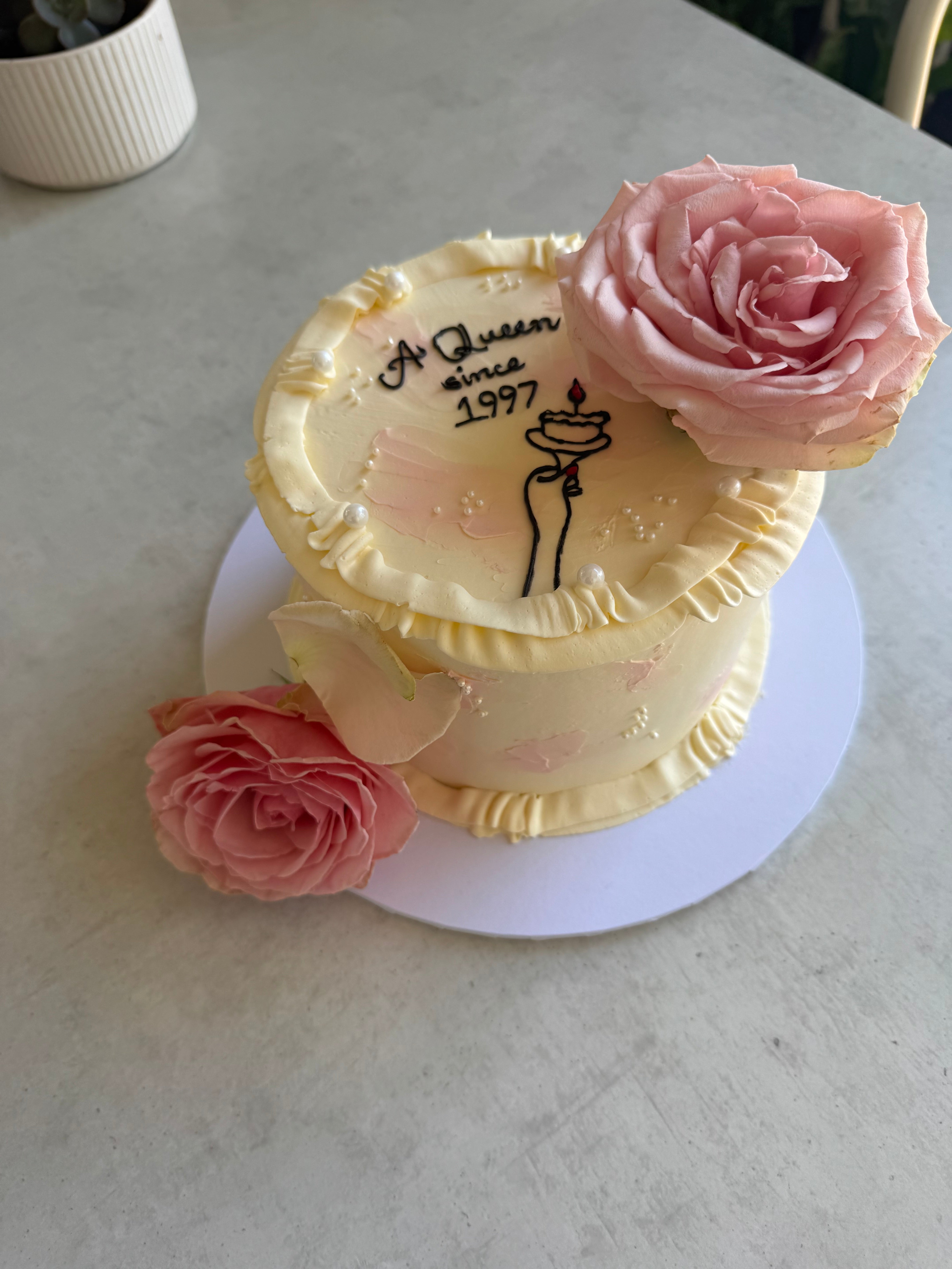 Queen Since Milestone Cake